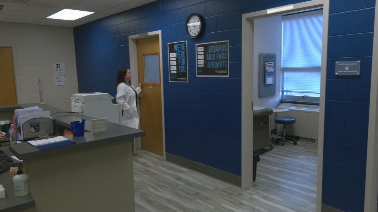 Iroquois High School new health center ribbon cutting 2-21-24